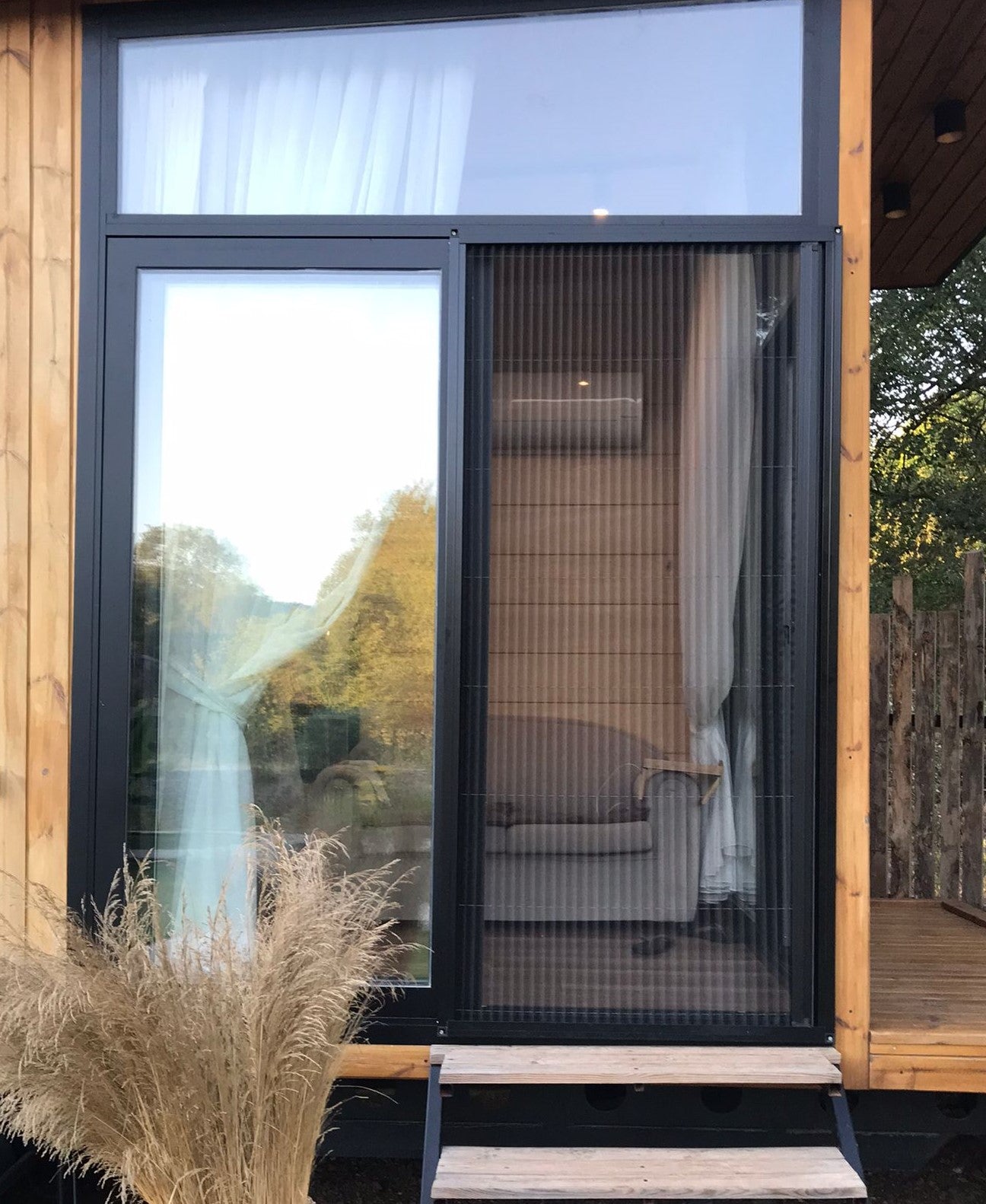 Pleated Accordion Sliding  Flyscreen Door Screen Systems