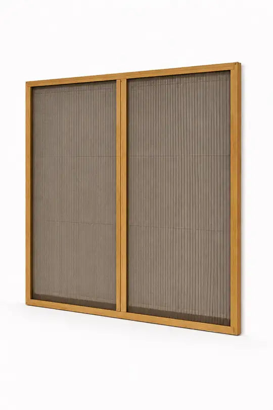 Double Pleated Accordion Sliding Fly Screen Door