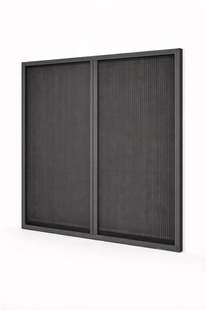 Double Pleated Accordion Sliding Fly Screen Door
