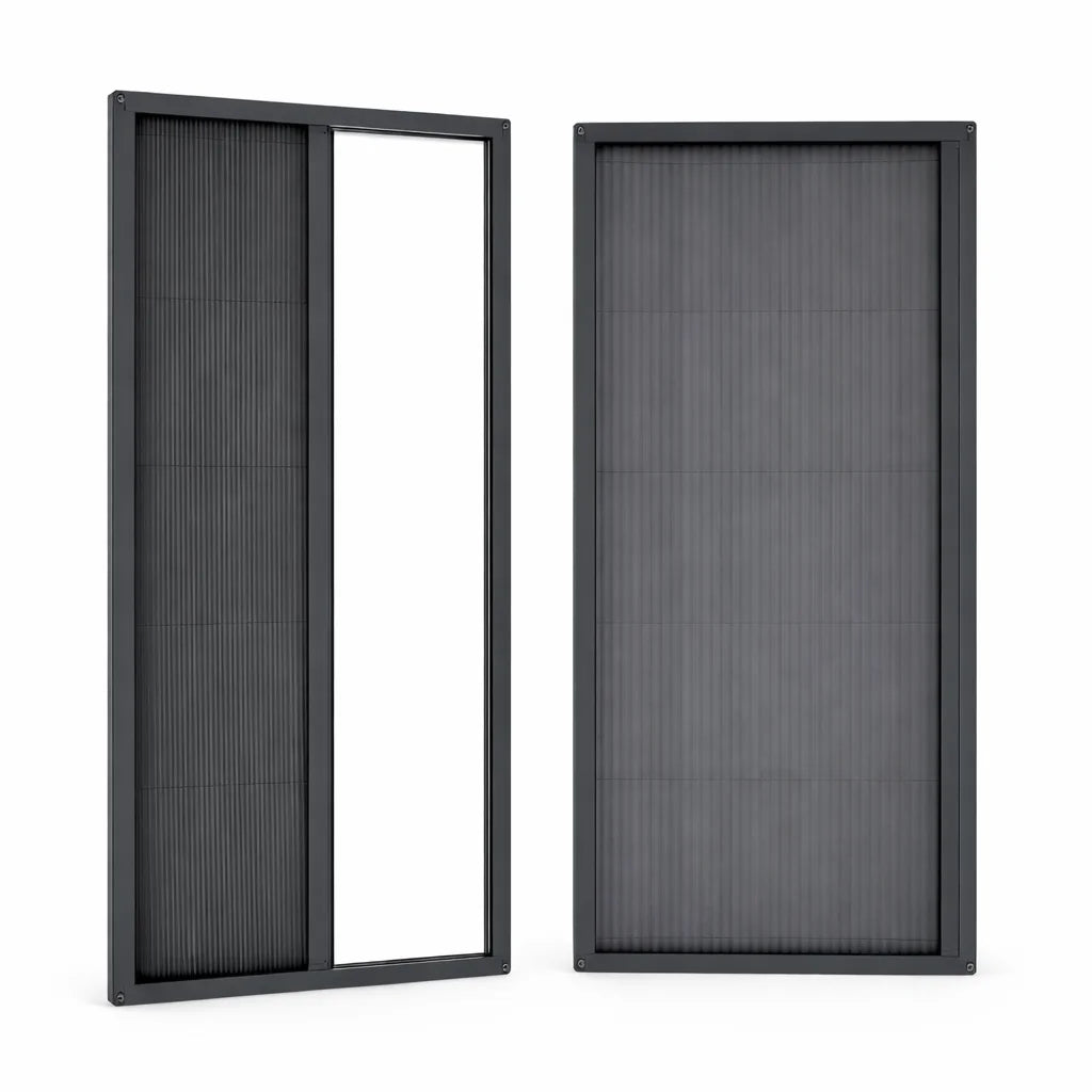 Pleated Accordion Sliding  Flyscreen Door Screen Systems