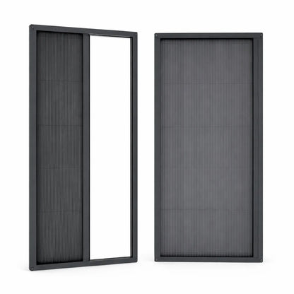 Pleated Accordion Sliding  Flyscreen Door Screen Systems