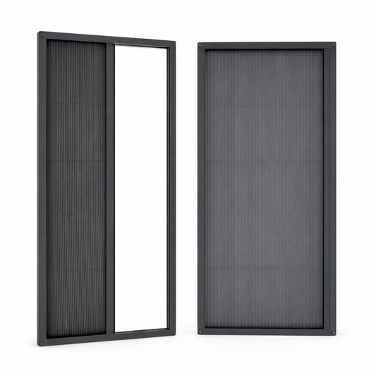 Pleated Accordion Sliding  Flyscreen Door Screen Systems