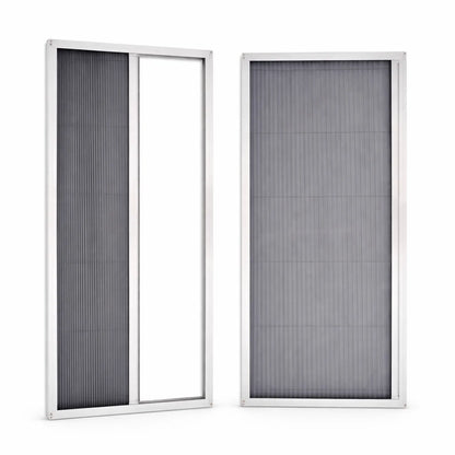 Pleated accordion sliding  fly screen door