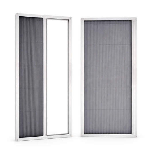 Pleated accordion sliding  fly screen door