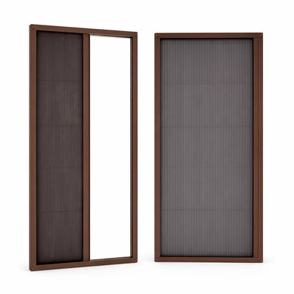 Pleated accordion sliding  fly screen door